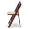Atlas Commercial Products Wood Folding Chair, Fruitwood with Ivory Pad WFC5FWIP - alternate 4